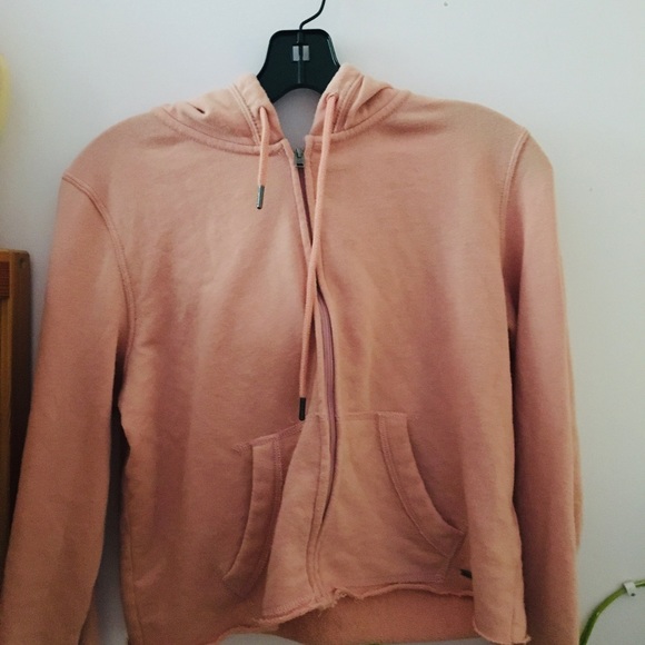 Hollister Tops - pink cropped hollister sweatshirt